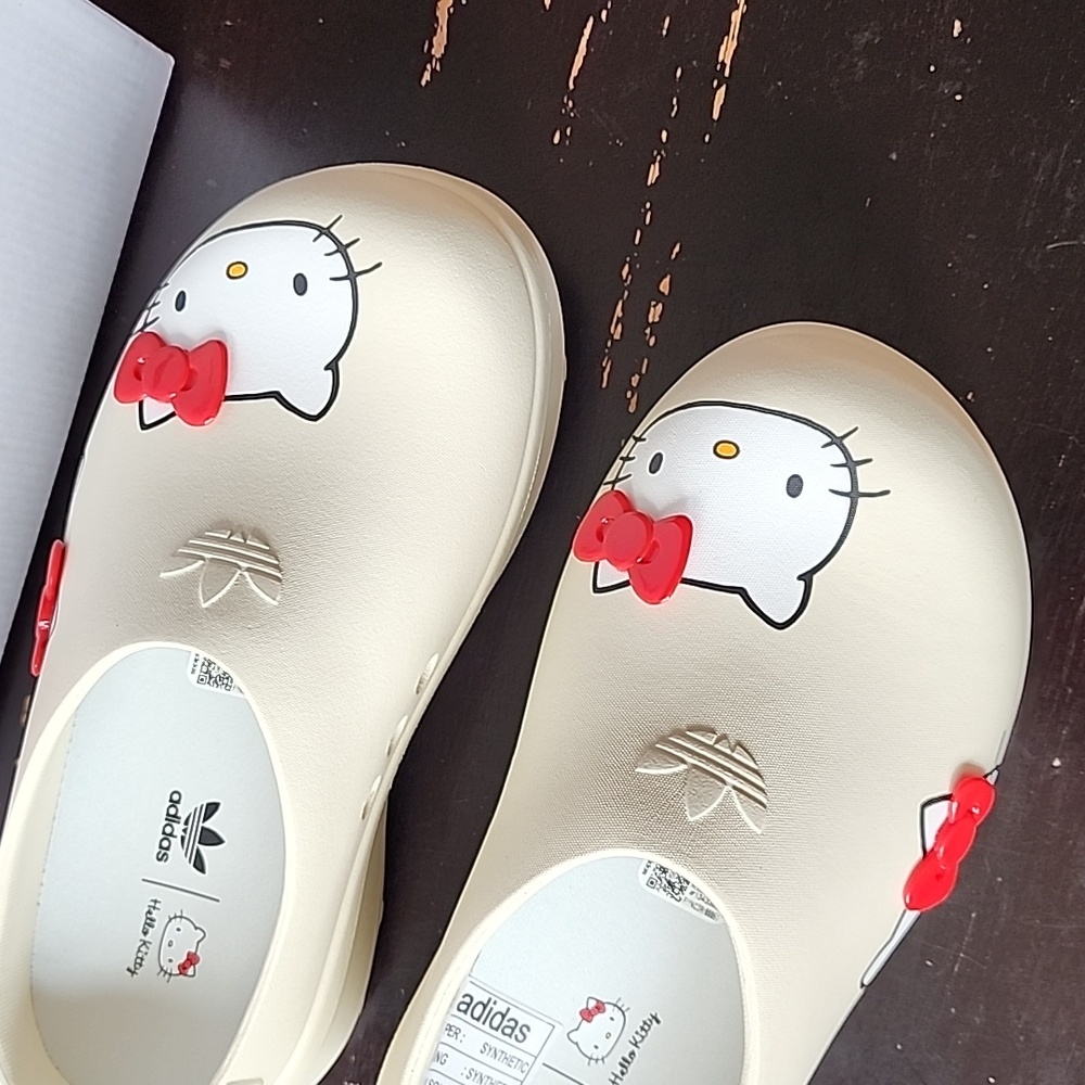 Hello Kitty Sanrio x Adidas Adifom White Stan Smith Mule Platform Sz: 9 - Picture 8 of 12